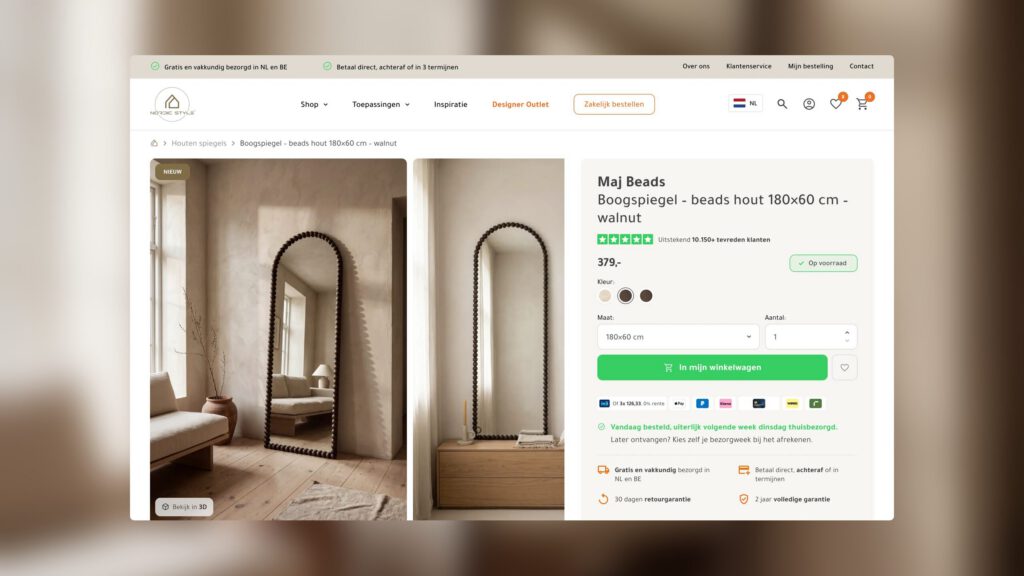Een webshop met pre-orders en productfeeds via Channable.